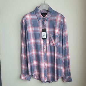 Rails Hunter Plaid Shirt Soft Classic Drapey Sz S Lightweight NWT